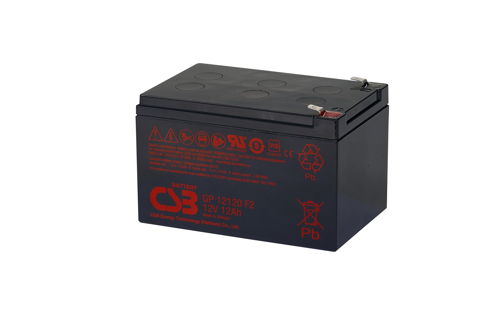 Akumulators 12V 12Ah Pb CSB